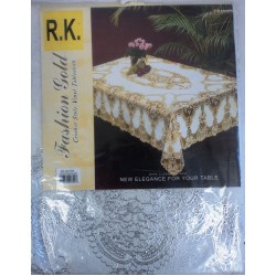 PVC Table Cloth 54'x54' (137 X 137cm) Silver