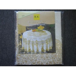 PVC Table Cloth (54'x72') 137 X 182cm Gold