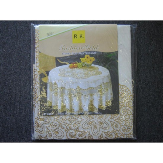PVC Table Cloth (54'x72') 137 X 182cm Gold