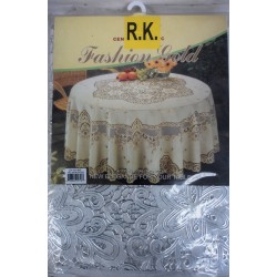 PVC Table Cloth Round 90cm (36') Gold