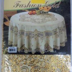 PVC Table Cloth Round 150cm (60') Gold,24/C M/12