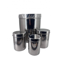 Ubha dabba14pcs.Deep Cannister Set w/lid, Heavy 10*24 