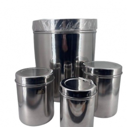 Ubha dabba14pcs.Deep Cannister Set w/lid, Heavy 10*24 