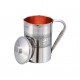 Jug, Copper w/Stainless Steel Liner # 6, SAGA /La Coppera