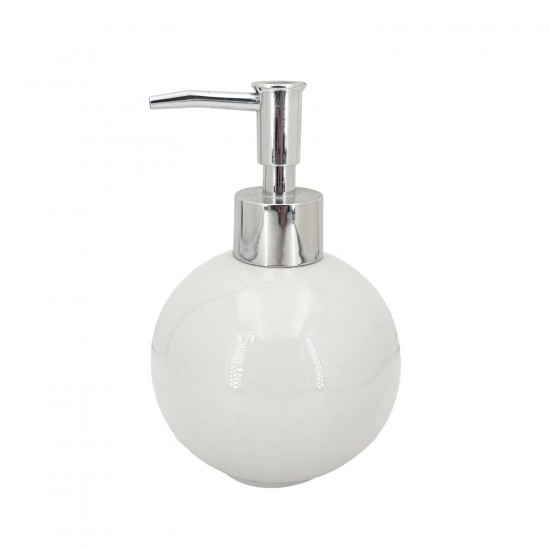 White Round Soap Dispenser 36/C