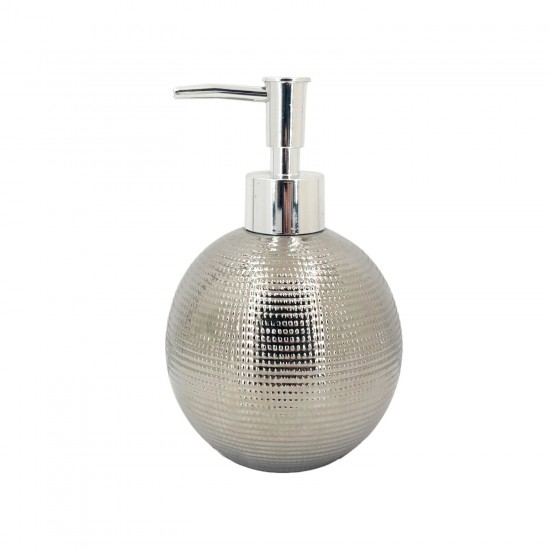 Round Silver Soap Dispenser 48/C
