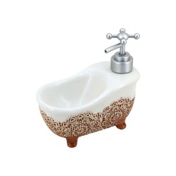 White Antique Designed Soap Dispenser 24/C