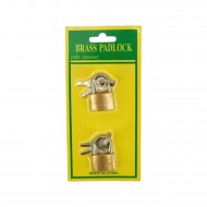 2 Pc. 20mm Brass Padlock,300/C M/50
