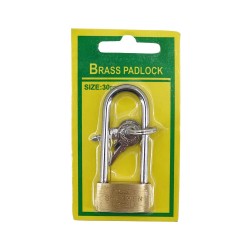 30mm Brass Padlock -Long Shackle,600/C M/50