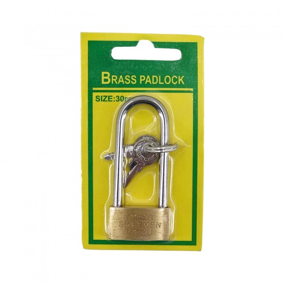30mm Brass Padlock -Long Shackle,600/C M/50
