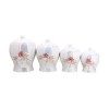 4 PC Canister Set - Rose Design