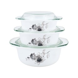 3Pcs. Casserole Set (Black)