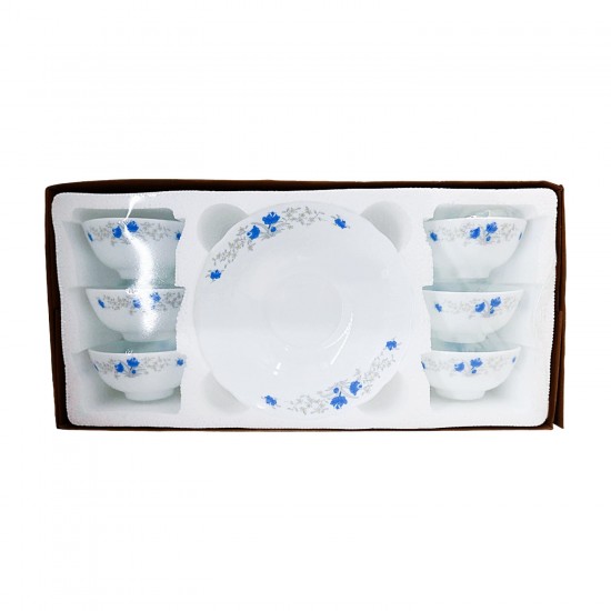 7pc Opalware Set (Blue),12/C M/4
