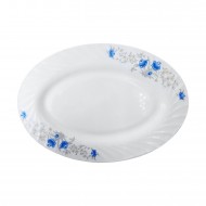 14' Oval Platter (Blue & White),24/C M/12