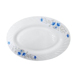 14' Oval Platter (Blue & White),24/C M/12