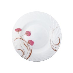 Opal ware 9" Soup Plate - Pink