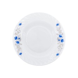 Opal ware 9" Soup Plate - Blue