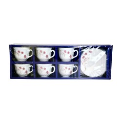 12pcs Opalware Tea Set (Pink),12/C M/4