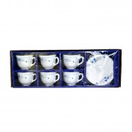 12pcs Opalware Tea Set (Blue),12/C M/4