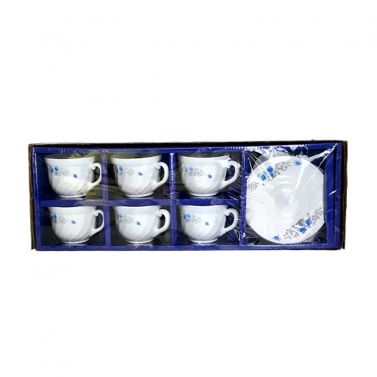 12pcs Opalware Tea Set (Blue),12/C M/4