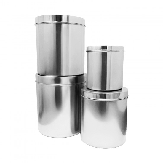 4 PC S/S Canister Set