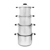S/S 8pc Heavy Duty Stock Pot Set (26,28,30,32 CM),1/C