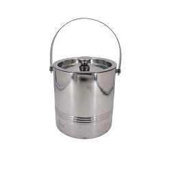S/S Ice Bucket With 6 Broad Ribbs (16cmX16cm),12/C M/4