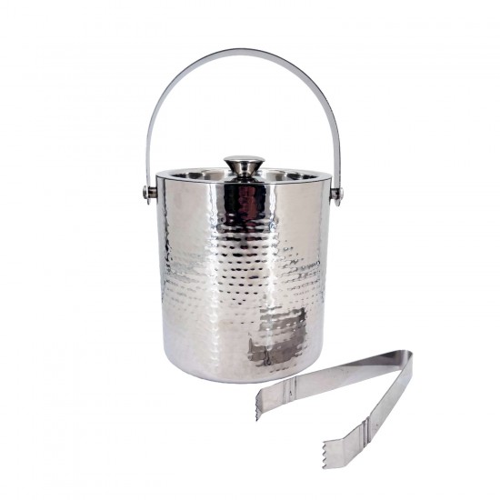 S/S Ice Bucket (Hammered) (16cmX16cm),12/C M/4