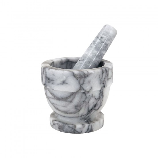Marble Pestle & Mortar (Large),8/case