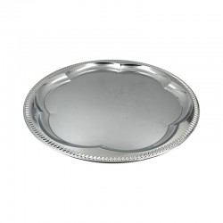 Round Chrome Plated Tray 35.5 CM  THICKNESS 0.35MM