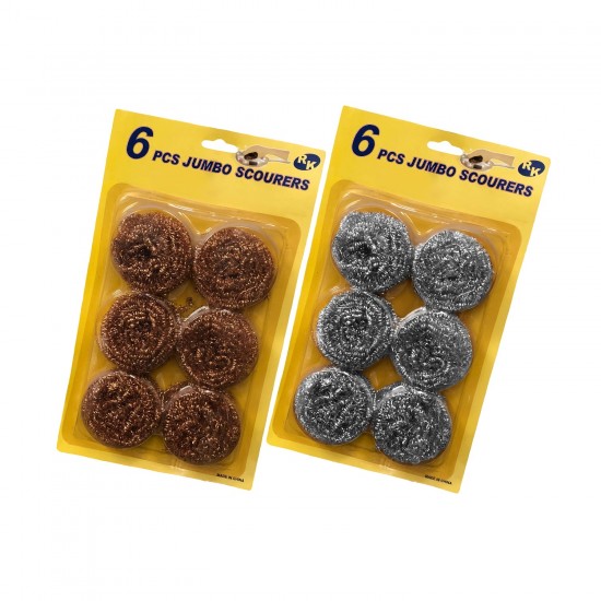 6 Pc. Metal Scourer Set,96/C M/48