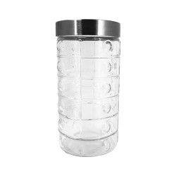 1.5 L Jar with S/S Lid Circle design,12/C