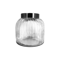 2L Glass Jar with S/S Lid-8/C