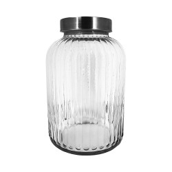 5L Glass Jar with S/S Lid-6/C