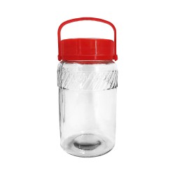 3Liter Red Lid Storage Jar-12/C M/12