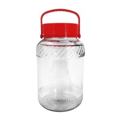 5Liter Red Lid Storage Jar-6/C M/6