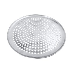 14' Aluminum Pizza Tray with hole , 50/C