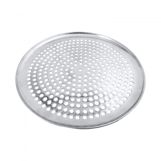 14' Aluminum Pizza Tray with hole , 50/C