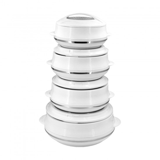 Olympic 4 Pc Hot Pot Set Silver 6/C