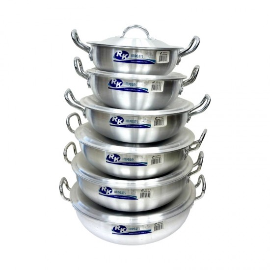 6 Pcs. Aluminiun Karahi Set