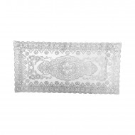 PVC Doily 40 X 84cm (16X33') Silver