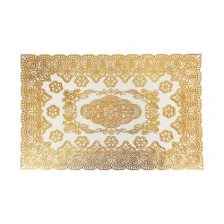PVC Doily 30 X 46cm (12X18') Gold