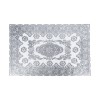 PVC Doily 30 X 46cm (12X18') Silver