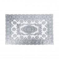 PVC Doily 30 X 46cm (12X18') Silver
