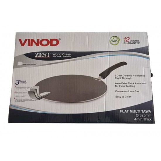 NonStick Flat Tawa / PanCake, MULTI Heavy 32cm/4mm NonStick Flat Tawa / PanCake, MULTI Heavy 32cm/4mm