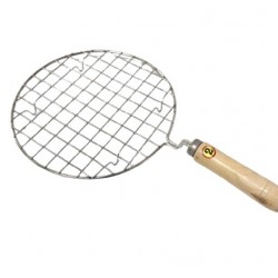 Round Jali/Oven Grill w/WoodenHandle, dia 23xL38.5cm