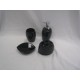 Silver Lining Ceramic Bathroom Set,12/C M/4