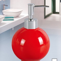Red Round Soap Dispenser  36/C