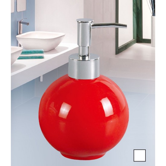 Red Round Soap Dispenser  36/C
