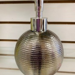 Round Silver Soap Dispenser 48/C